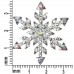 P935SNB Forever Silver Snowflake Pin With Swarovski Crystal 106441